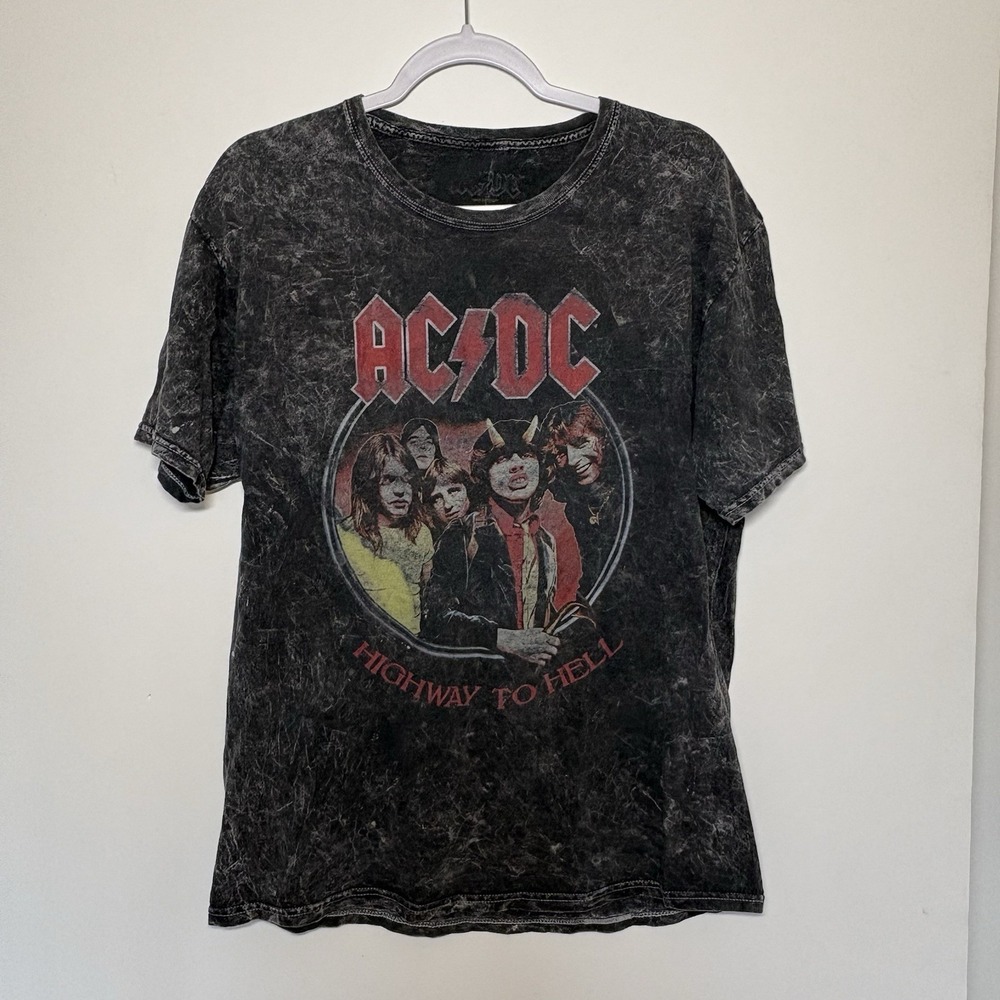 ACDC Highway To Hell Tshirt Officially Licensed 80s Grunge Punk Streetwear Large